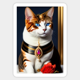 Royal Evil Queen Cat Sticker